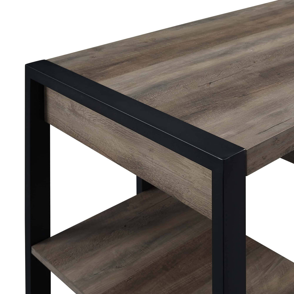 Grey Wash Wood Computer Desk I49642
