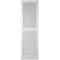 Custom Cathedral Top Center Mullion Open Louver Shutters G3781