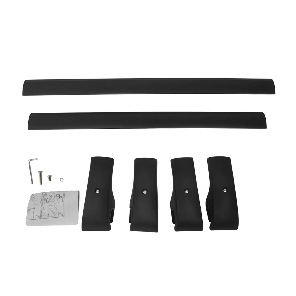 Black Aluminum Roof Rack Cross Bar Cargo Carrier 2PCS X9833