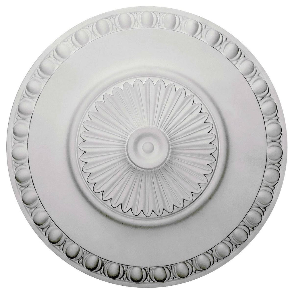 23 1/2x22OD x 3 1/4x22P Hand-Painted Copper Penny Ceiling Medallion I52131