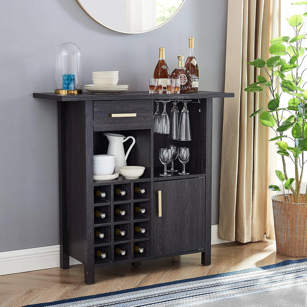 Stone Grey Bar Cabinet Server H59972