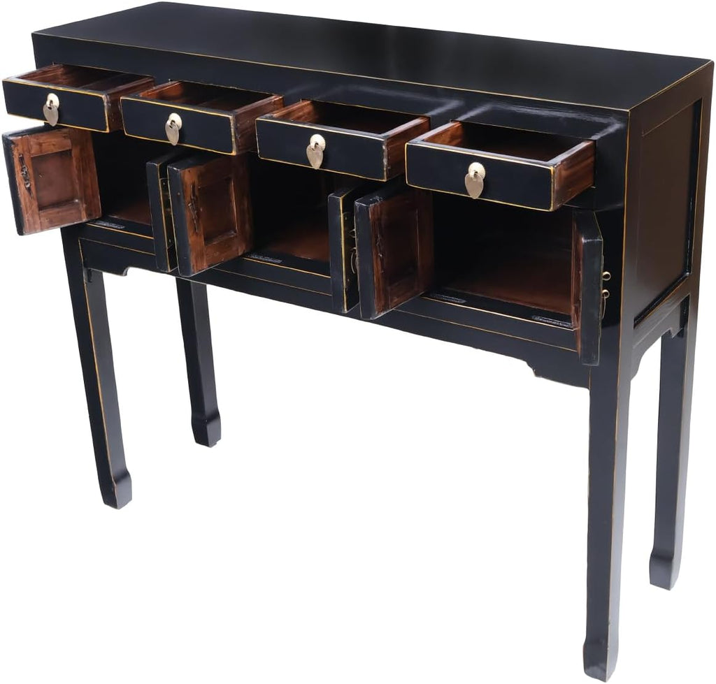 Black Lacquer Console Table M700