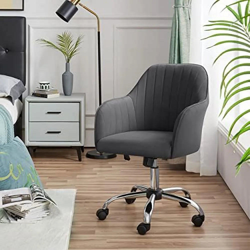 Faux Leather Height Adjustable Swivel Office Chair with Arms K2667