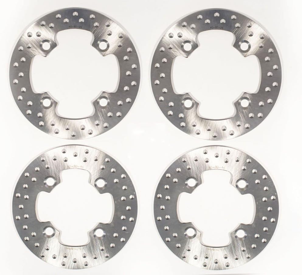 Front And Rear Brake Rotors Discs C117196