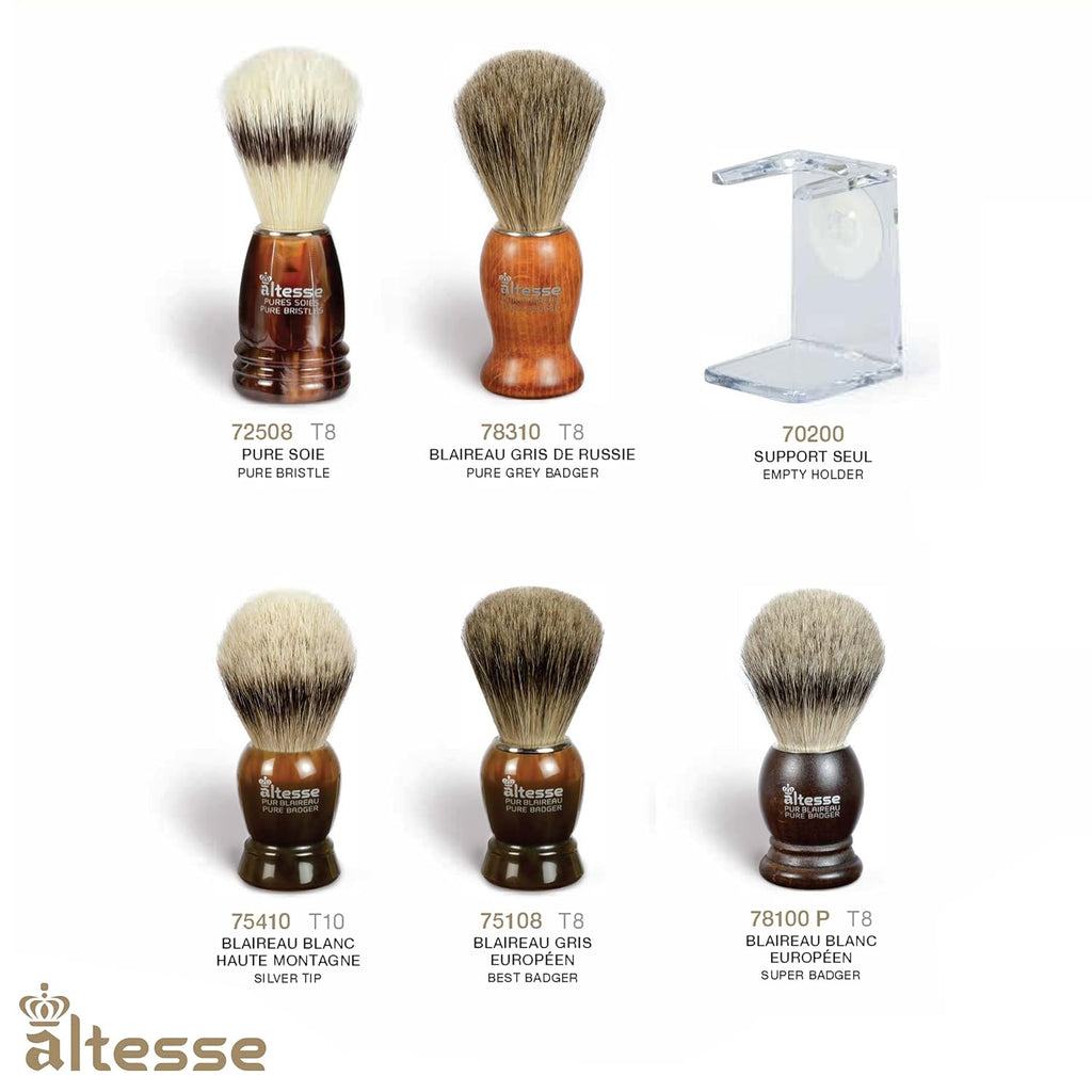 European Grey Badger Shaving Brush B487