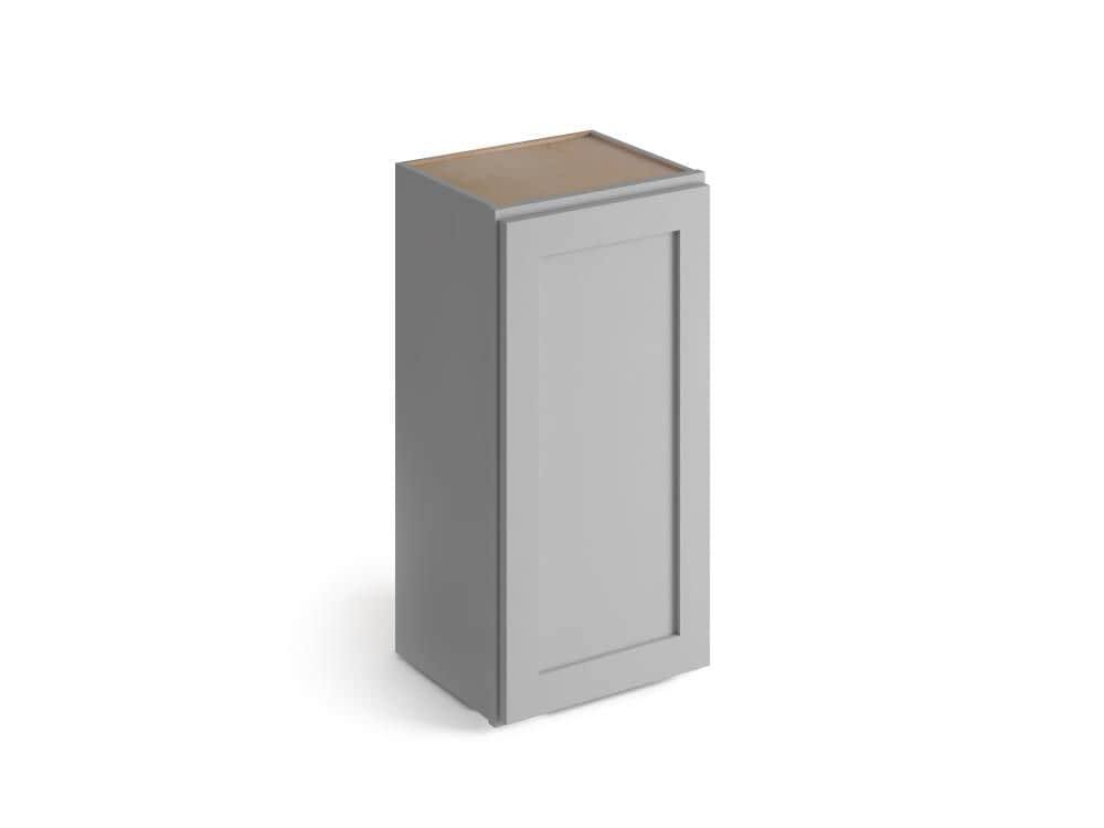 21-in W x 36-in H x 12-in D Gray Birch Door Wall Stock Cabinet N603