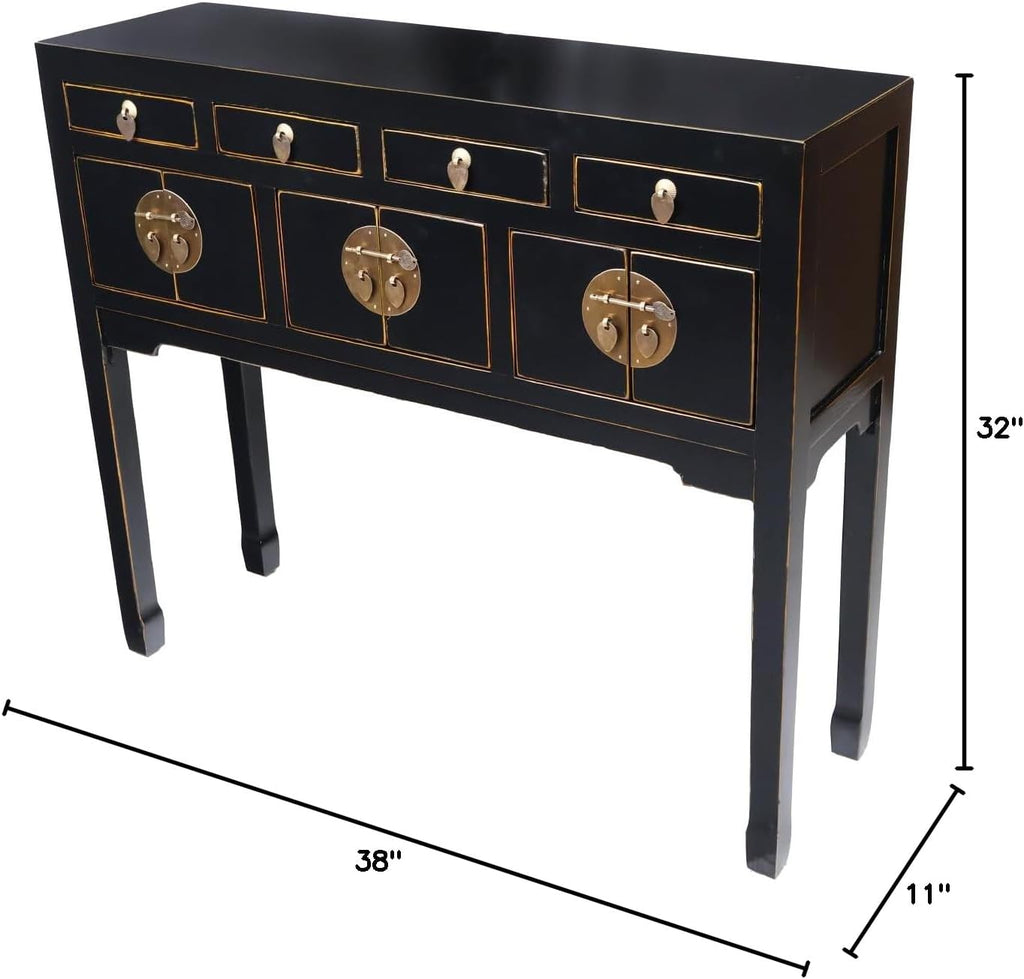 Black Lacquer Console Table M700