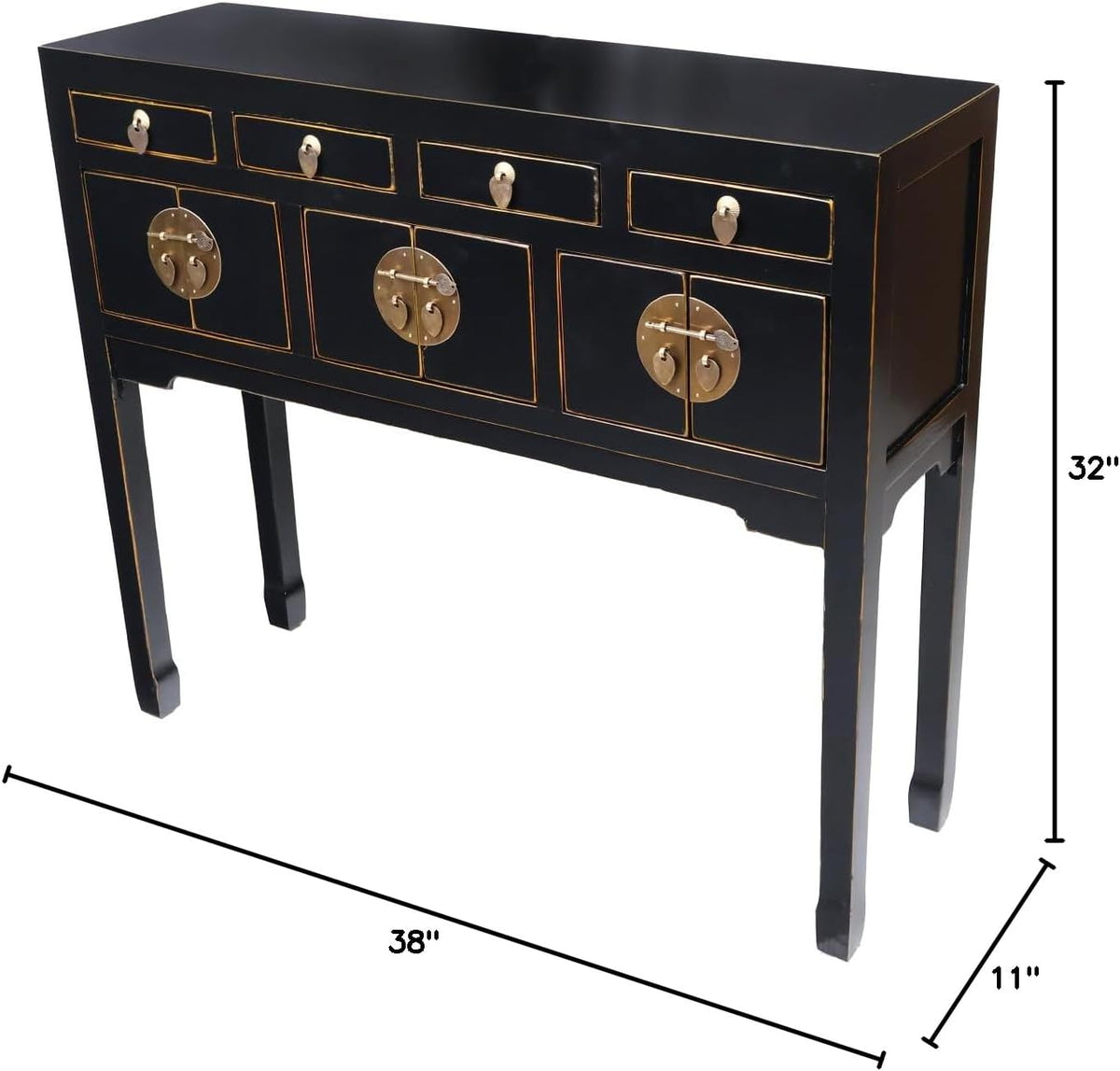Black Lacquer Console Table M700