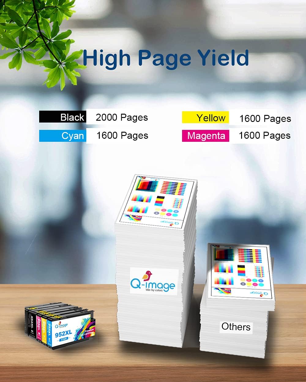 Ink Cartridges Combo Pack 4 Pack (1 Black, 1 Cyan, 1 Magenta, 1 Yellow) Q27341