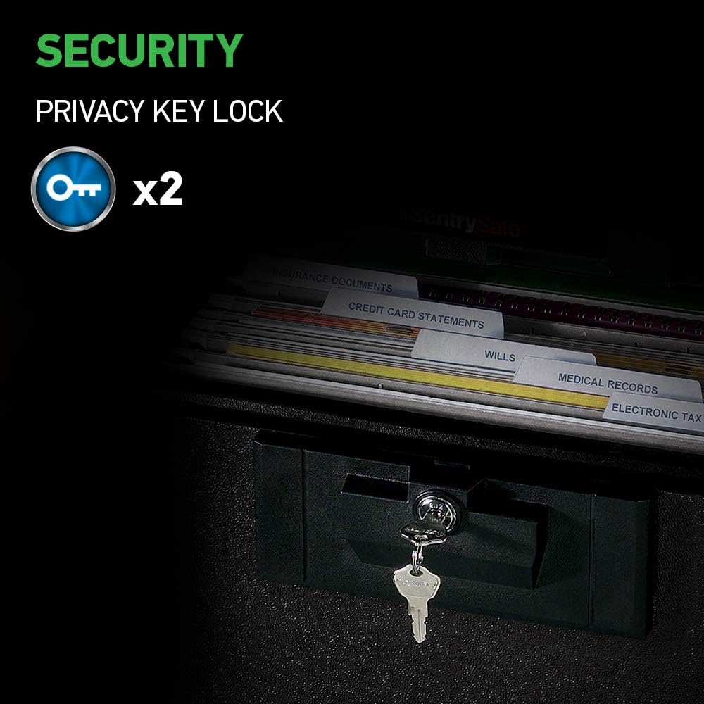 Fireproof and Waterproof Document Safes with Key Lock N883374