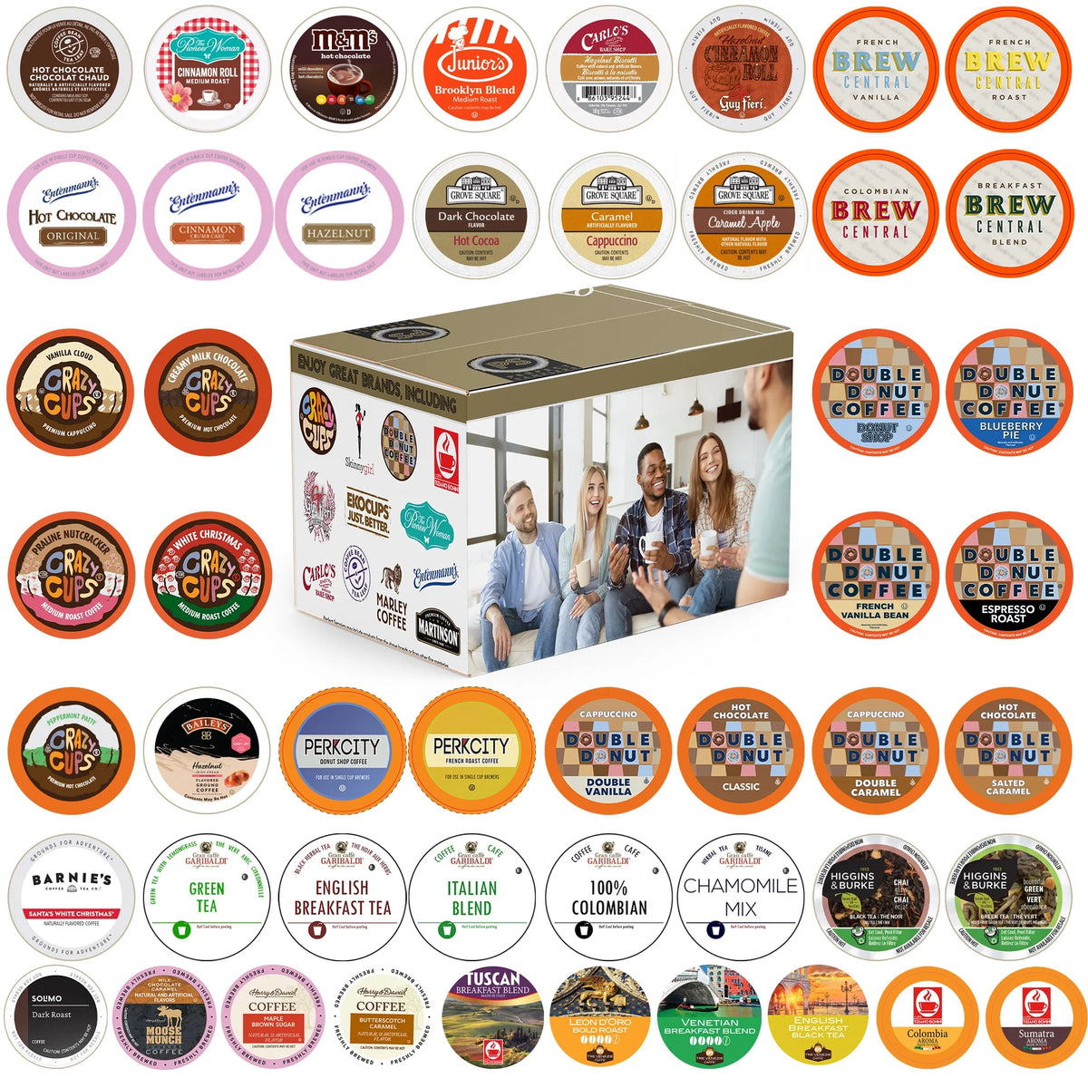 50 Count Single Serve Coffee Tea Hot Chocolate Cups N346162