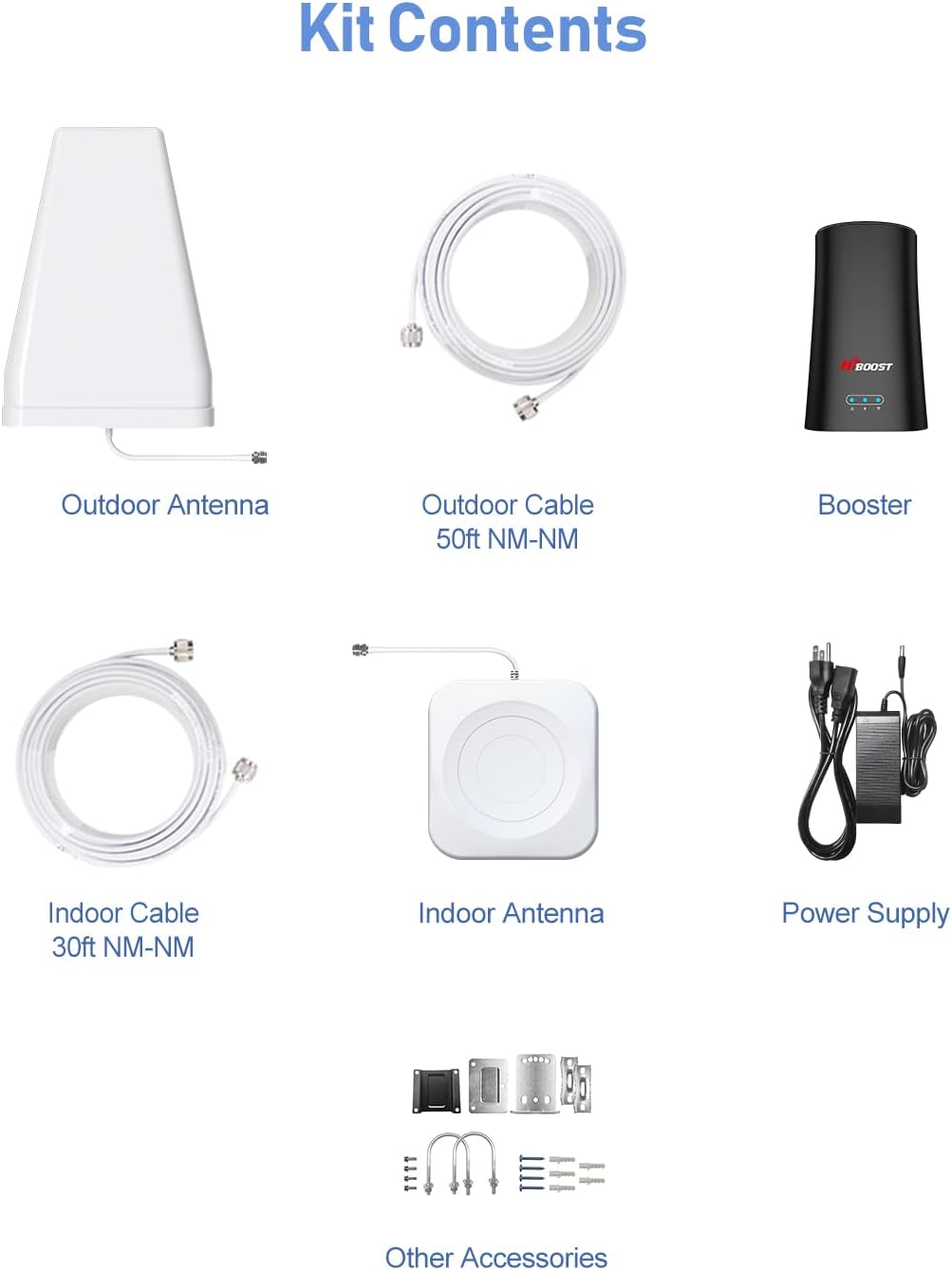 Cell Phone Signal Booster, 3,000 Sq. Ft, 5G/4G LTE W902