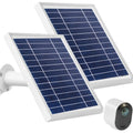 3W 6V Solar Panel Charge for Arlo Pro3 and Arlo Ultra Camera, 11ft Magnetic Power Cable (2Pack, Silver) J3612