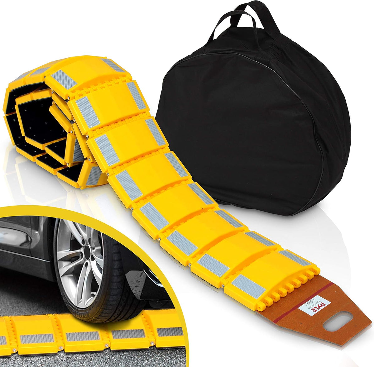 Heavy Duty Reflective Plastic Speed Bump for Driveway Roads Parking Lot K736