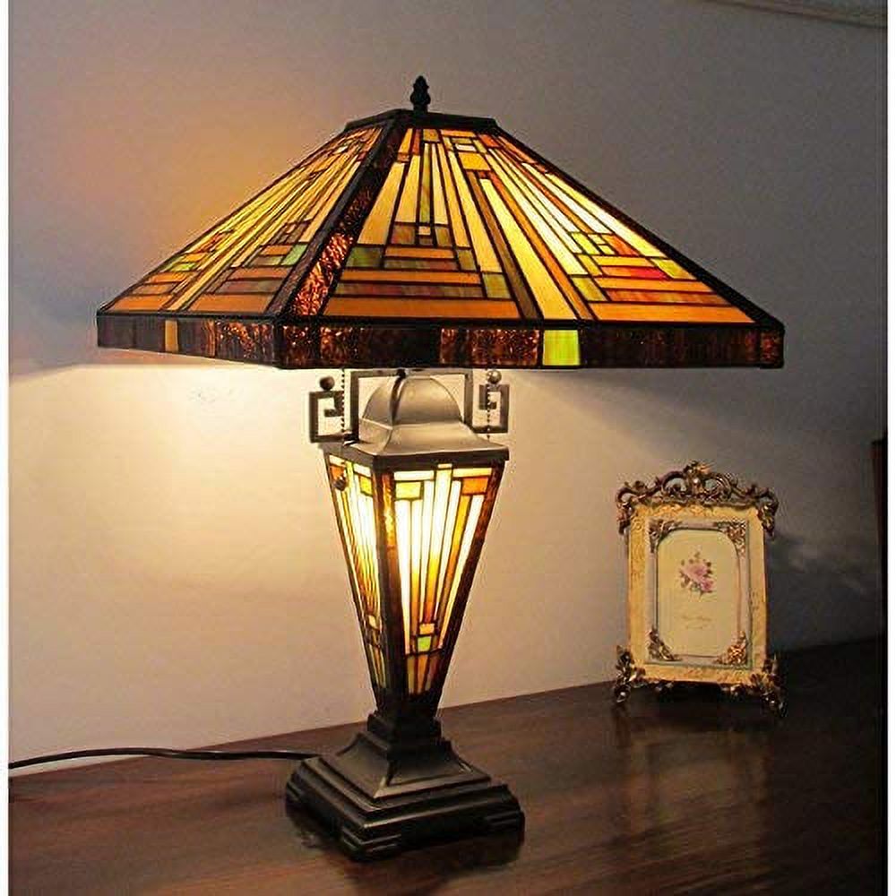 Tiffany-style 3 Light Table Lamp O498087
