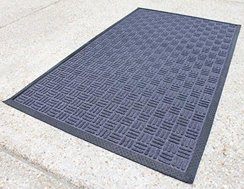 Graphite 4' x 6' Entrance Floor Mat with Gripper Backing A40087