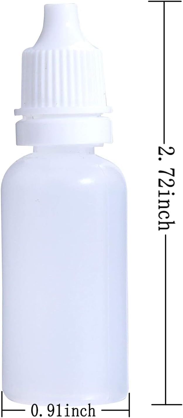 15ml Plastic Dropper Bottle with Childproof Cap, Pack of 2 A855778