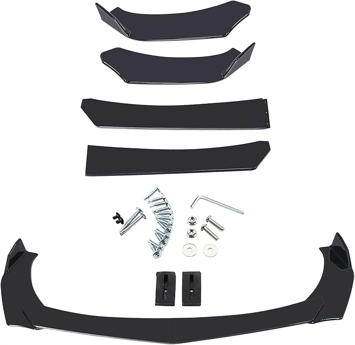 Universal Front Bumper Lip Chin Spoiler PP Pack of 2 J818