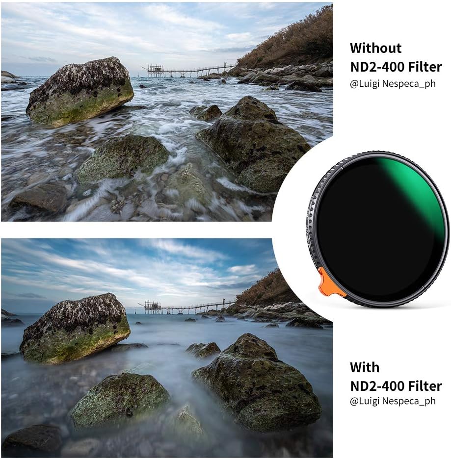 72mm Variable ND Filter ND2-ND400 with Multi-Layer Coatings AGC Glass K456