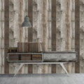 Repurposed Wood Weathered Peel and Stick Wallpaper X53299