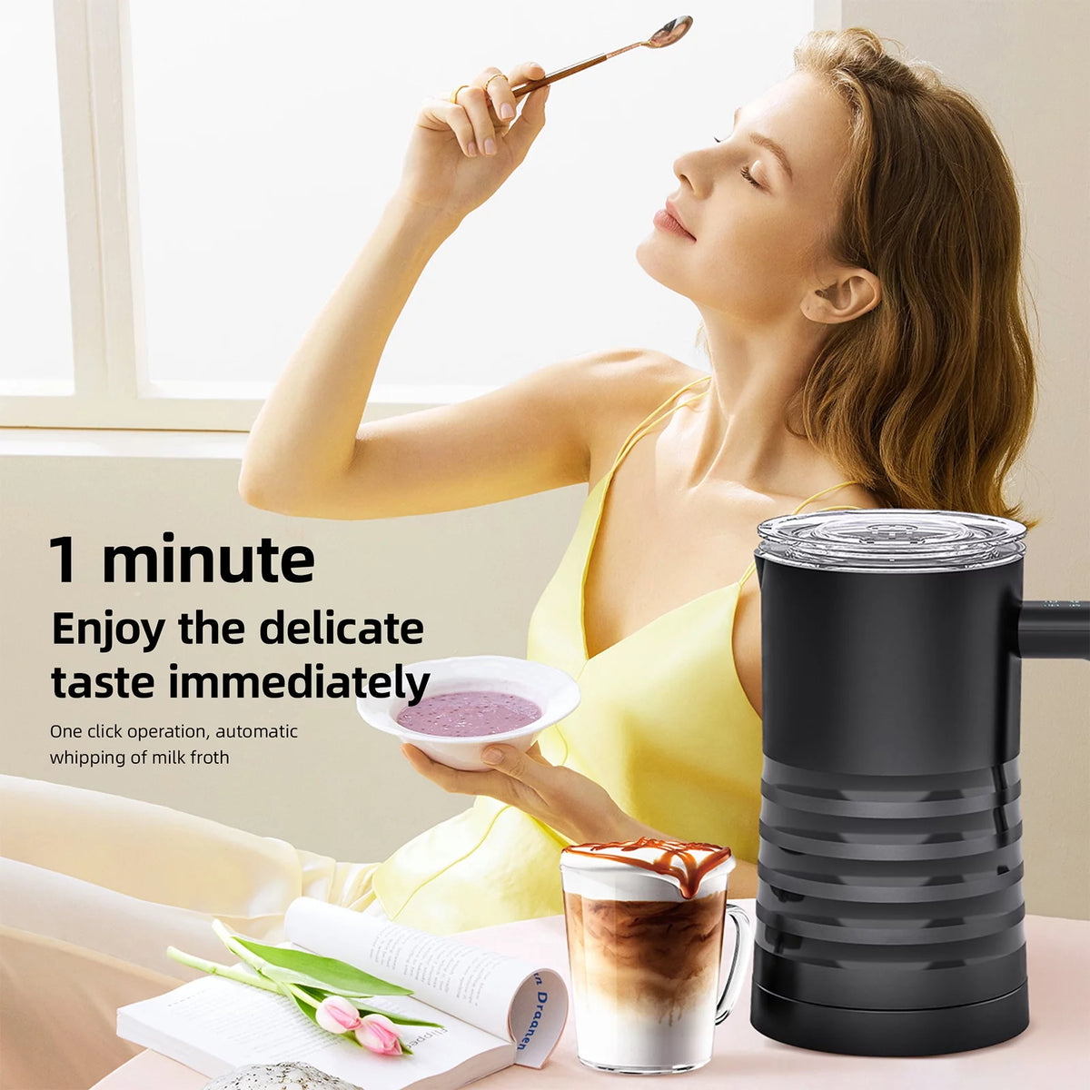 4 in 1 Electric Milk Frother and Steamer E961573