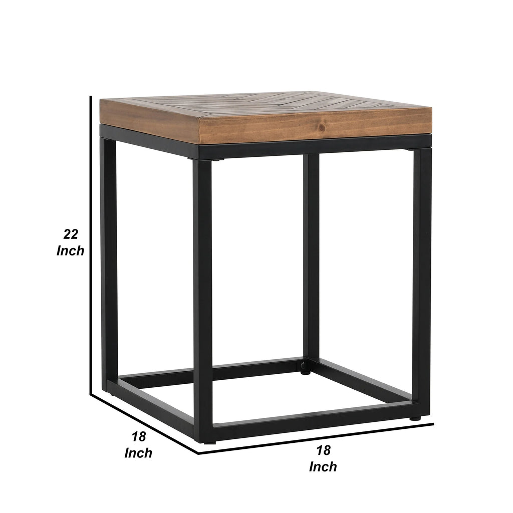 22 Inch Solid Wood End Table T52772