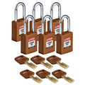 Lockout Padlock Nylon Brown 1.5x22 St Q458