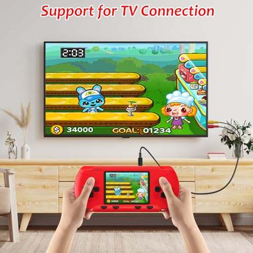 Handheld Game Console with 258 Video Games & 3 Cartridges, 3.0'' Screen Y1885
