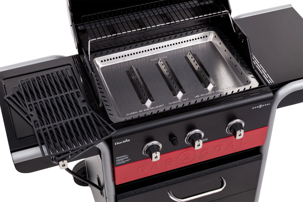 3-Burner Gas & Charcoal Combination Grill L637454