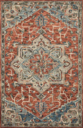 Red Multi Rug N3662