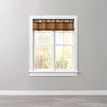 Honey Oak Brown Tab-Top Valance Z50537