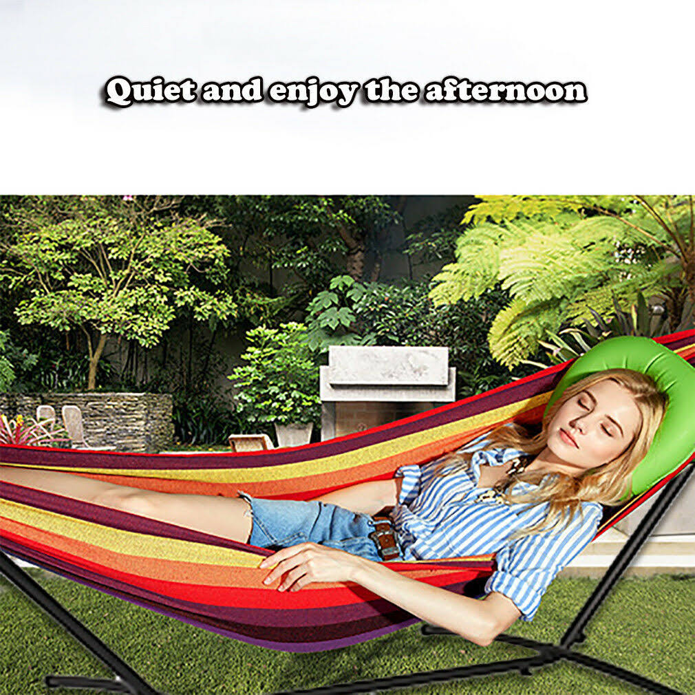 Double Hammock with Steel Stand and Carrying Case M9579