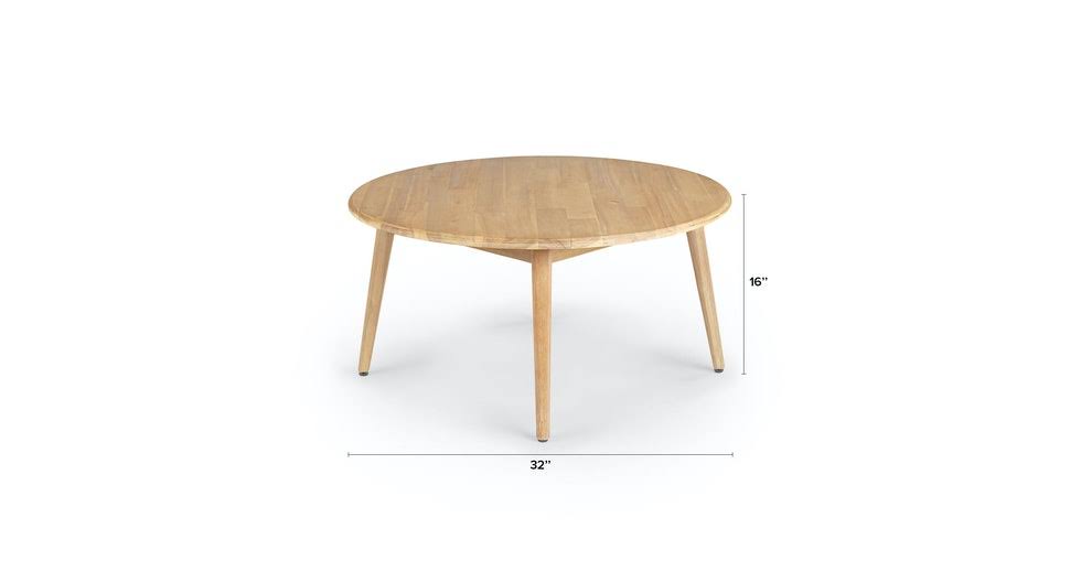 32x22 Round Acacia Coffee Table U476