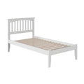 White Platform Bed with USB Charging Station U469
