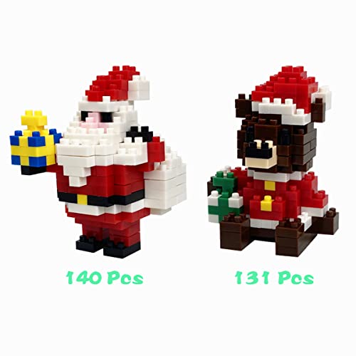 4 Pack Christmas Building Block Toys J7264