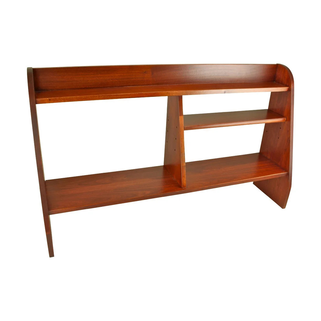 Cherry Stain Hardwood Computer Desk Shelf I23709