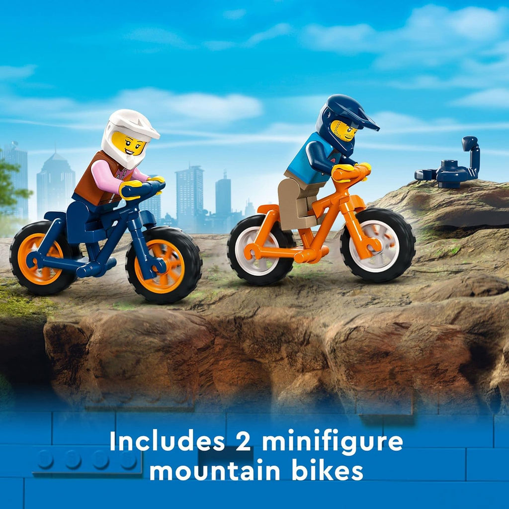 4x4 Off-Roader Building Toy with Monster Truck Style Car and Mountain Bikes O42583