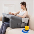 Inflatable Bed Rest Pillow with Lap Desk G1472