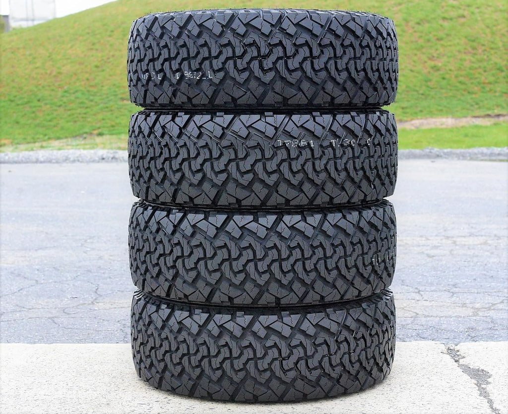 Set of 4 All-Terrain Mud Light Truck Radial Tires 35X12.50R17LT Load Range E 10-Ply BSW M667
