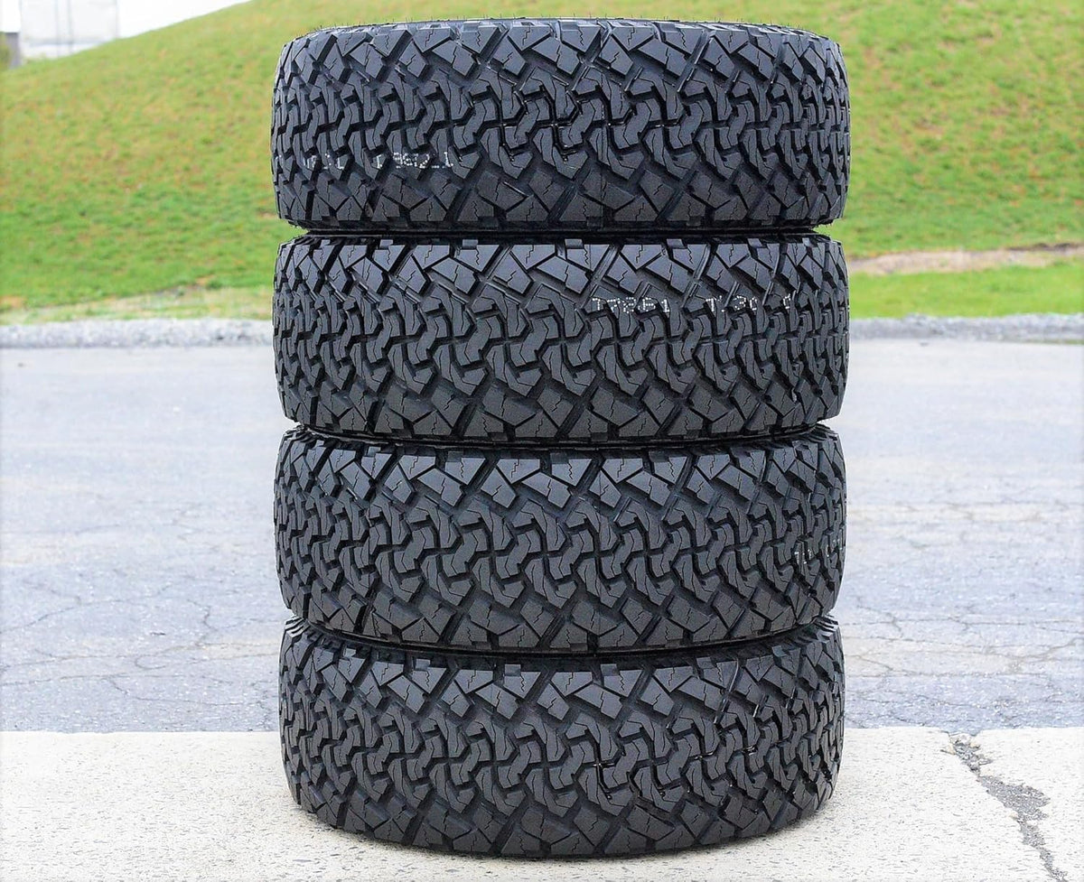 Set of 4 All-Terrain Mud Light Truck Radial Tires 35X12.50R17LT Load Range E 10-Ply BSW M667