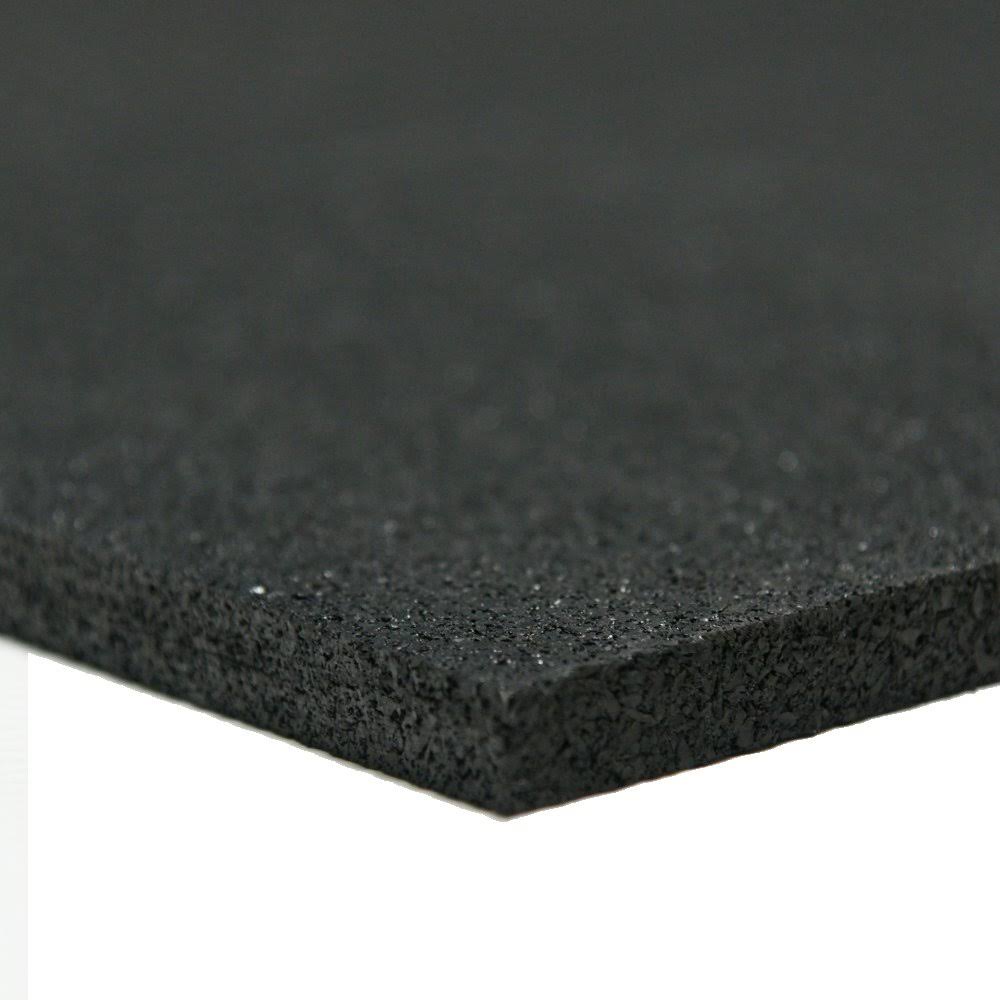 Black 1/4x22 Thick x 4ft Width x 8ft Length Rubber Sheet I5188
