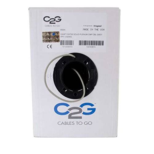 Gray CAT 5e Bulk Cable 1000 ft Q65495