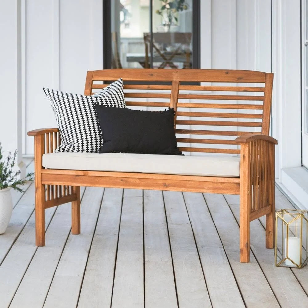 Brown Acacia Outdoor Love Seat L585