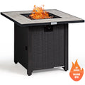 30'' Square Propane Gas Fire Pit Table 50,000 BTU with Cover P312