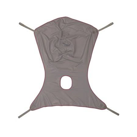 Full Body Sling with Commode Opening for Patient Lifts, 500 lb. Weight Capacity, Polyester Fabric D983