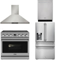 36 Electric Range, Range Hood, Refrigerator and Dishwasher D82259
