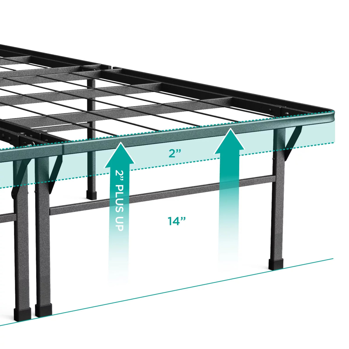 16" Metal Heavy Duty Mattress Foundation Queen M85122