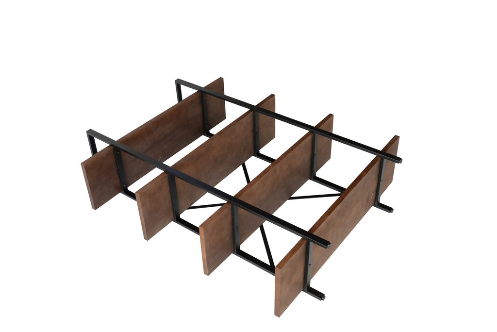 Walnut Brown 4 Shelf Etagere Bookcase O329947