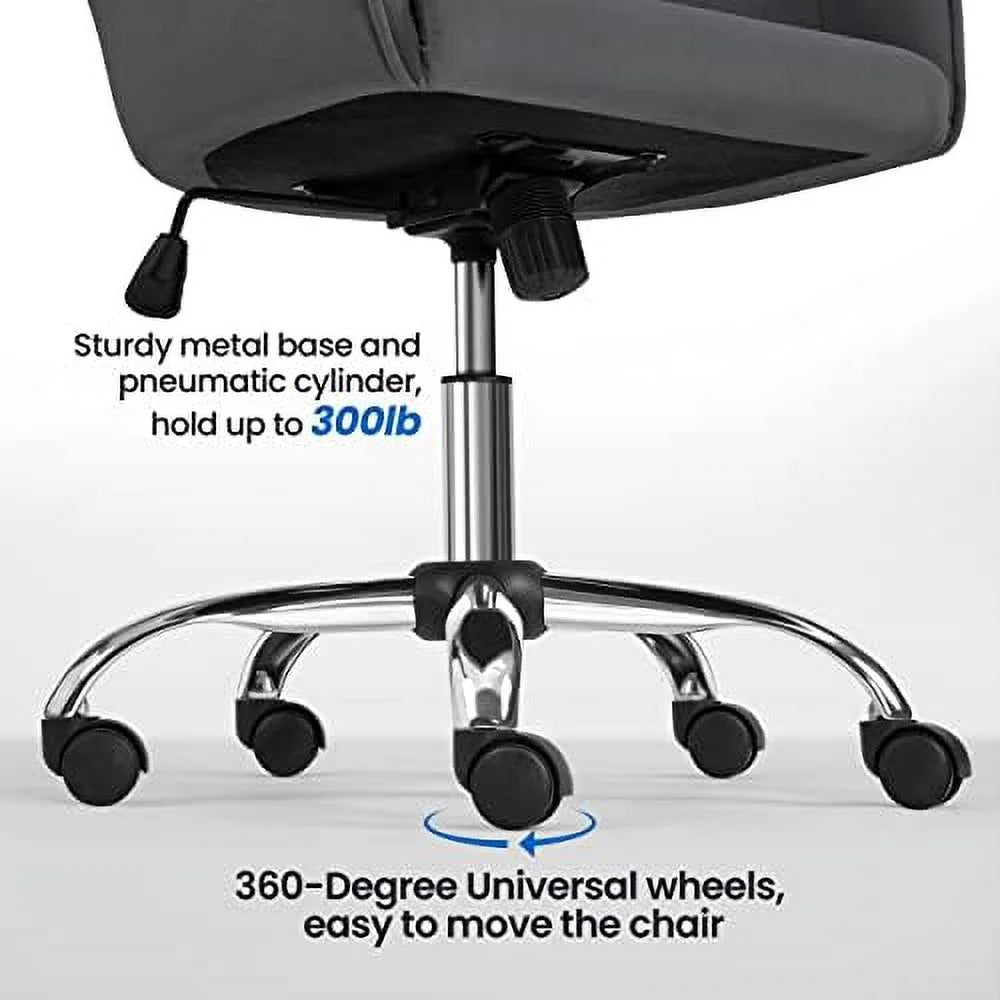 Faux Leather Height Adjustable Swivel Office Chair with Arms K2667