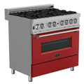 6 Burner Dual Fuel Range with Stainless Steel Z2616